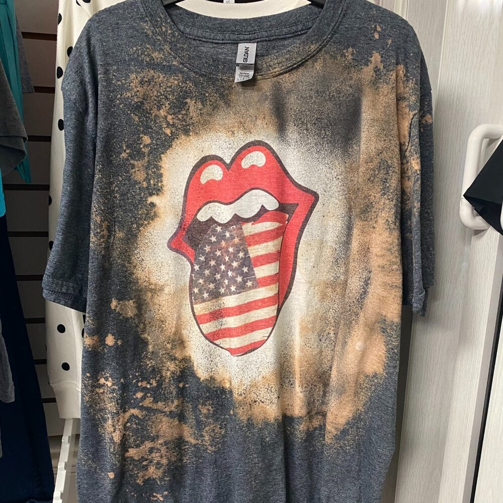 Women's Rollings Stones Lips and Tongue Graphic Tee